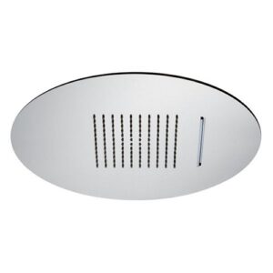 684.21.018 Soffione tondo ad incasso in acciaio con getto pioggia e cascata Ø 400MM cromo NEWFORM - immagine 1