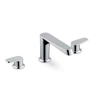 68901.21.018 Gruppo lavabo a 3 fori con scarico da 1" 1/4” cromo NEWFORM - immagine 1
