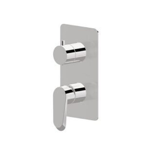 68974E.21.018 Parte esterna miscelatore monocomando ad incasso con deviatore meccanico a 2 uscite 1/2" cromo NEWFORM - immagine 1