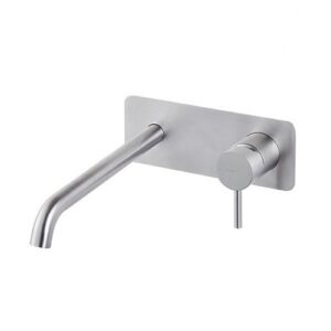 69629EX.50.050 Parte esterna gruppo miscelatore monocomando a parete per lavabo, senza scarico con piastra NEWFORM - immagine 1