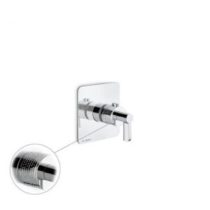 69847E.21.018 Parte esterna miscelatore termostatico ad incasso cromo NEWFORM - immagine 1