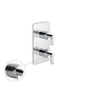 69848E.21.018 Parte esterna miscelatore termostatico ad incasso cromo NEWFORM - immagine 1