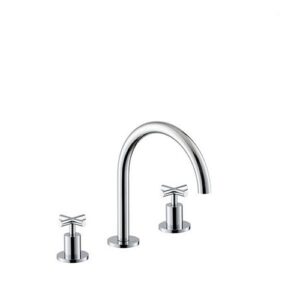 70800.21.018 Gruppo lavabo 3 fori senza scarico 1/2” bocca bassa cromo NEWFORM