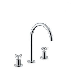 70801.21.018 Gruppo lavabo 3 fori senza scarico 1/2” bocca media cromo NEWFORM