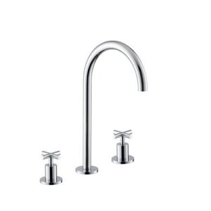 70802.21.018 Gruppo lavabo 3 fori senza scarico 1/2” bocca alta cromo NEWFORM