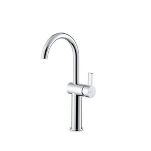 71015.21.018 Miscelatore monocomando versione alta, per lavabo da appoggio, senza scarico cromo NEWFORM