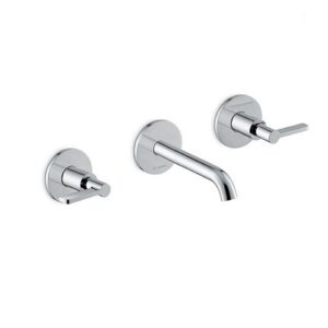 71020E.21.018 Parte esterna gruppo lavabo 3 fori a parete senza scarico cromo NEWFORM - immagine 1