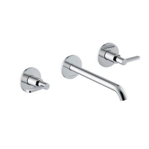 71022E.21.018 Parte esterna gruppo lavabo 3 fori a parete senza scarico cromo NEWFORM