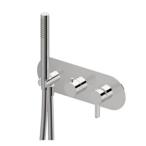 71069E.21.018 Parte esterna gruppo doccia da incasso completo di doccetta e deviatore a 2 uscite cromo NEWFORM