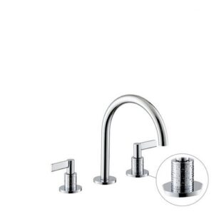 71100.21.018 Gruppo lavabo 3 fori senza scarico 1/2” bocca bassa cromo NEWFORM