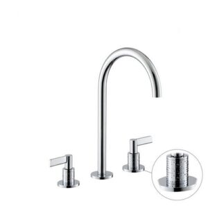 71102.21.018 Gruppo lavabo a 3 fori senza scarico 1/2” bocca alta cromo NEWFORM