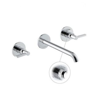 71122E.21.018 Parte esterna gruppo lavabo 3 fori a parete senza scarico cromo NEWFORM