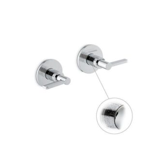 71157E.21.018 Parte esterna gruppo doccia da incasso con entrate ed uscite da 1/2" 1/2” cromo NEWFORM