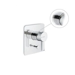 71170E.21.018 Parte esterna miscelatore monocomando ad incasso con deviatore a due uscite 1/2" cromo NEWFORM