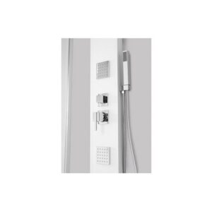 737001 Colonna doccia in alluminio bianca Alaska FERIDRAS - immagine 2