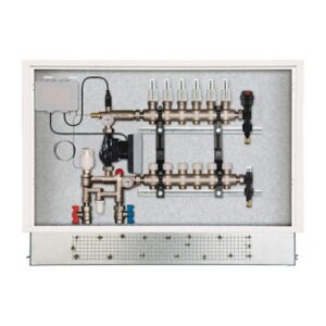 778.06.90 Centralina di distribuzione circuiti a bassa temperatura con testa termostatica 11+11 RBM