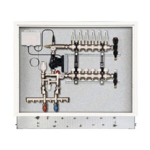 790.12.90 Centralina di distribuzione circuiti a bassa ed alta temperatura con termostato 12+12 RBM