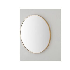 793021 Specchio con cornice metallo oro Ø 80 cm FERIDRAS