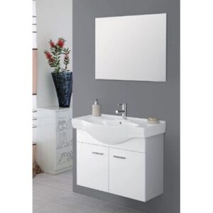 799004 Composizione bagno 82,5cm sospeso 2 ante bianco Stella  FERIDRAS