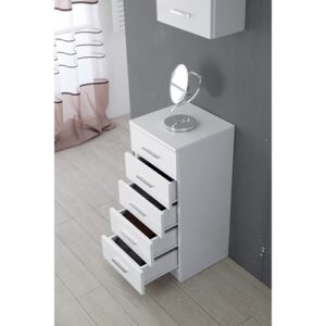 799016 Base colonna singola 5 cassetti bianco Stella FERIDRAS - immagine 1