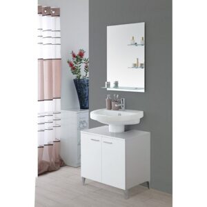 799034 Mobile sottolavabo 2 ante bianco Stella FERIDRAS - immagine 1