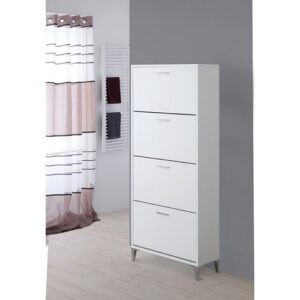 799044 Scarpiera 4 vani bianco Stella FERIDRAS - immagine 1