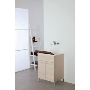 799068 Lavatoio in nobilitato melaminico 60cm larice Stella FERIDRAS - immagine 1