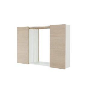 799202 Specchiera 2 ante larice 91x17x61 cm stella FERIDRAS