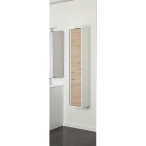801019 Pensile 1 anta bianco-rovere L 30 x H 150 x P 24 Fabula FERIDRAS - immagine 1
