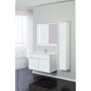 801024 Composizione bagno sospeso 90cm 2 ante bianco laccato Fabula FERIDRAS - immagine 1