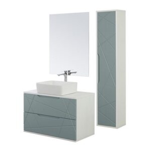 807001 Composizione bagno sospeso 90cm Furore verde salvia FERIDRAS