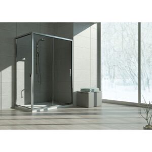 892306 Porta scorrevole doccia vetro 6mm trasp 138/140xh200cm t-squared FERIDRAS