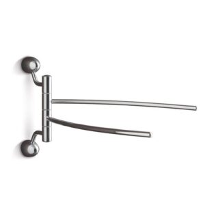 9019BIS-C Porta salviette doppio orientabile con 2 attacchi MARINA TL BATH - immagine 1