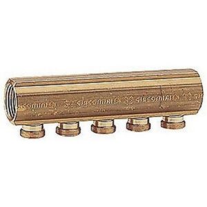 R551S Collettore con attacchi per adattatore R551SY002 3/4" x 18 /2 GIACOMINI - immagine 1