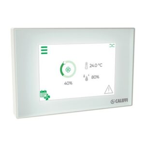 AIR190202 Comando touch a LED con controllo portata programmabile CALEFFI