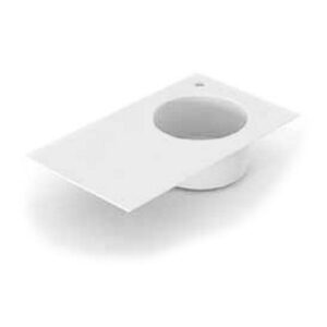 C32137RF Lavabo in ceramica con foro per rubinetteria 80x48 Dx Skyland VERDE BAMBOO LUCIDO COLAVENE