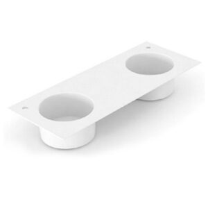 C3213801F Lavabo in ceramica doppia vasca con due fori per rubinetteria 120x48 Skyland BIANCO LUCIDO COLAVENE - immagine 1