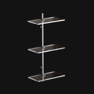 C443-C Scaffale a tre piani cromato CIAK TL BATH - immagine 1