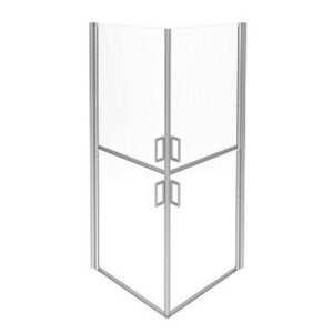 C53FBS31 Box Doccia Angolo 2+2 Ante 800Mm H.1950Mm Sp.8 PONTE GIULIO - immagine 1