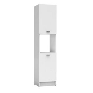 CAT402BM Mobile bagno colonna a terra 2 ripiani 2 ante sx e vano a giorno 40x38x177cm BIANCO COLAVENE - immagine 1
