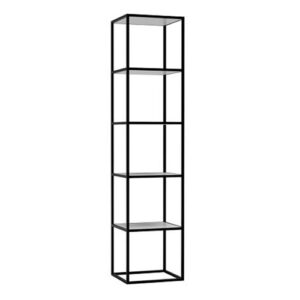 CCC4035PR Mobile bagno colonna in metallo nero e legno 40x35x177 Move PINO ROSSO COLAVENE - immagine 1