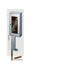 CE79C530 Cassetta Inox con piantana H 800 Rub. A Secco M30 Miami Evo Dn45 MANFREDI