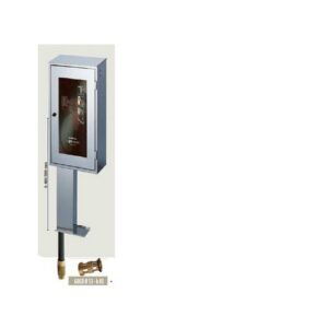 CE79D325 Cassetta Inox con piantana H 400 Rub. A Secco M 25 Gold Dn45 MANFREDI