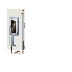 CE79D515 Cassetta Inox con piantana H 400 Rub. A Secco M 15 Miami Evo Dn45 MANFREDI - immagine 1