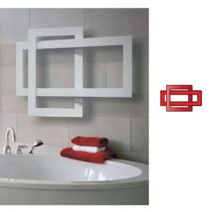 CROSS 64- 96 Scaldasalviette bianco cross 64-88cm BREM - immagine 1