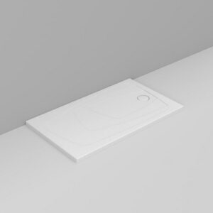 D123841 Piatto Doccia 140X80 Scarico Dx Bianco Opaco Oltre  DOLOMITE