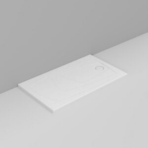 D123842 Piatto Doccia 140X80 Scarico Dx Bianco Ugg Oltre  DOLOMITE