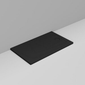 D123881 Piatto Doccia 140X80 Scarico Dx Nero Opaco Oltre  DOLOMITE