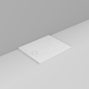 D124441 Piatto Doccia 100X80 Scarico Sx Bianco Opaco Oltre  DOLOMITE