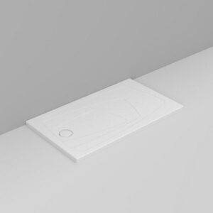 D124842 Piatto Doccia 140X80 Scarico Sx Bianco Ugg Oltre  DOLOMITE